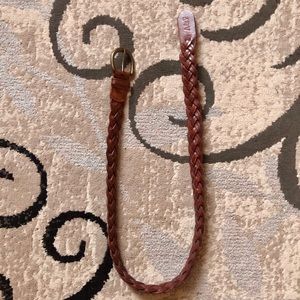 A&F Genuine Leather Braided Belt